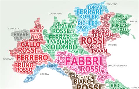 cognomi italiani tabelle.